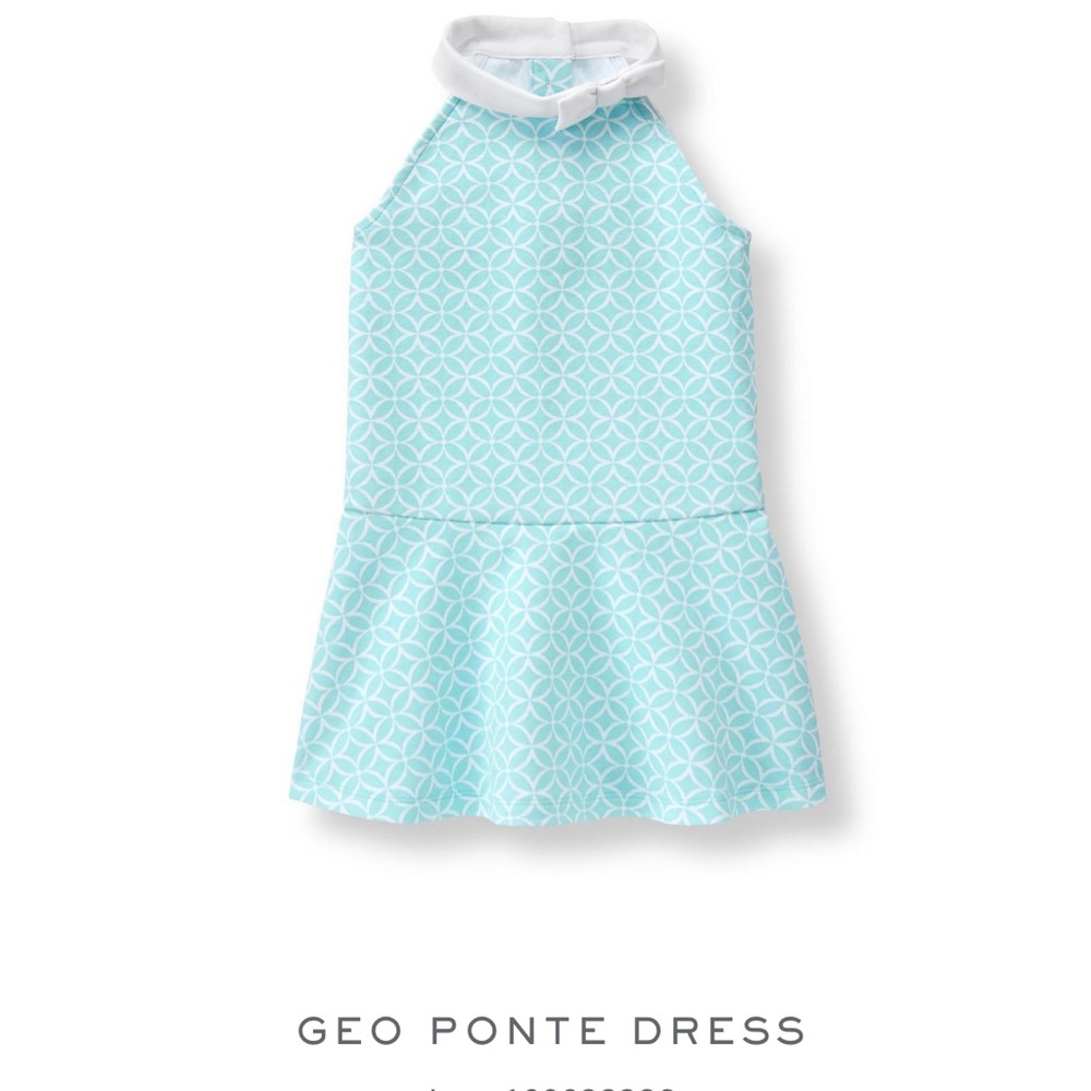 Aqua Geo Ponte dress by Janie and Jack